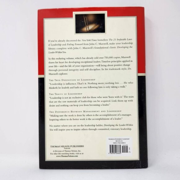John C. Maxwell Developing The Leader Within You Hardcover Book - Picture 2 of 12